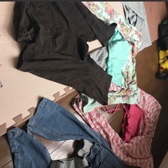 【値下げ】マタニティ　ズボン　パンツ　ジーパン　レギンス　花柄　...