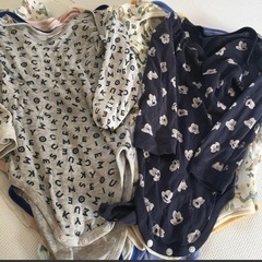 大量　長袖　半袖　袖なし　ロンパース　下着　肌着　インナー　まとめ売り　大量　ベビー服　赤ちゃんの画像
