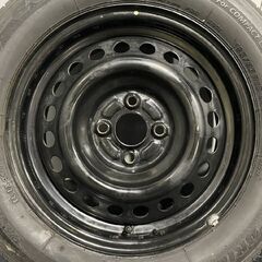 【BS ECOPIA EX20C 185/65R15】夏タイヤ【スチールホイール 15インチ 5.5J4HPCD100】ハブ径54mm　(MTR85) の画像