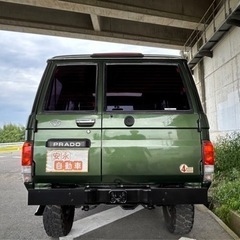 ランドクルーザープラド78✨1KZ オールペイント　サンルーフ　リフトアップ　ナルディーステアリングの画像