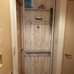 DIY☆ウォールシェルフ☆壁面収納カバン掛け☆棚板