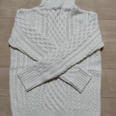 セーター　タートルネック　白色　新品