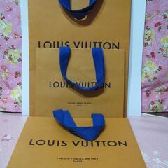 【ＬＶ紙ふくろ】未使用　（ＬＶ最新色をショップで特別に購入）　大...