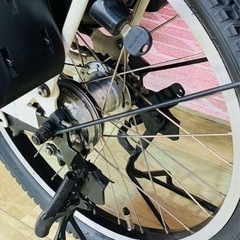 ❸5732子供乗せ電動アシスト自転車ブリヂストン20インチ良好バッテリーの画像