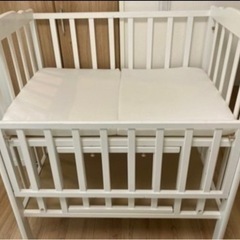 マットレス付き★大和屋　Wオープン 腰楽ハイミニベッド - N