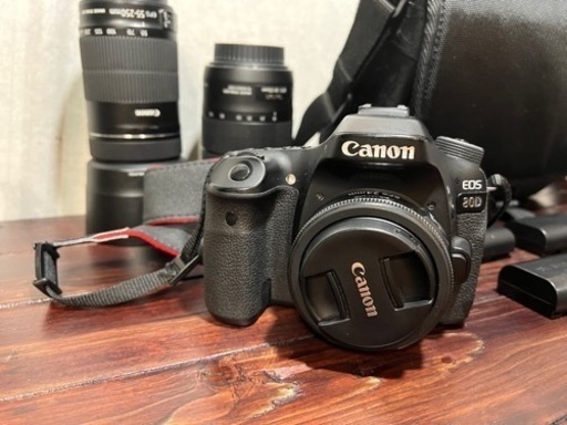 一眼レフ Canon EOS 80D レンズ4本セット