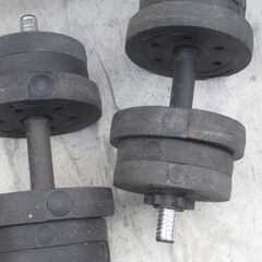 ☆無料☆地元のみ発送不可☆ワンダーコア　ダンベル１０ｋｇ２個☆まとめてセット☆の画像