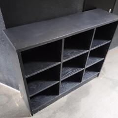 雑貨ラック ブラック 1番上だけDIY済み(素人仕様)