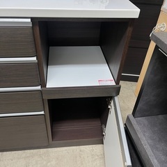 J2761 美品 NITORI ニトリ KRISNA クリスナ キッチンボード 食器棚 キッチン収納　クリーニング済み の画像