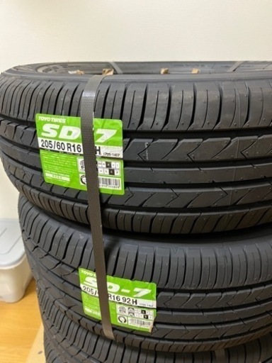 -¥1000/週【新品未使用】タイヤ４本セット　TOYOタイヤ　205/60/R16