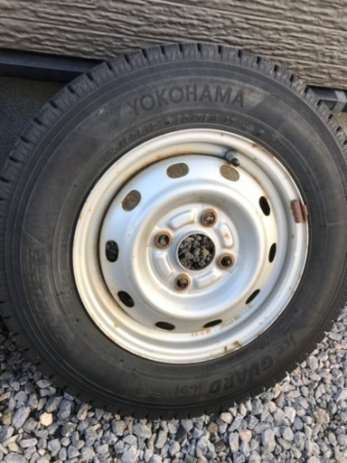 軽トラ等に　スタッドレス 145/80R12 LT ダイハツ純正ホイール