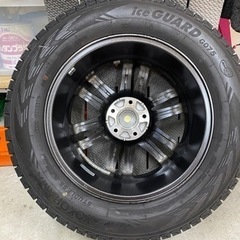 程度良好　スタッドレスタイヤ・ホイール 4本　中古です　225/65 R17 の画像