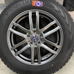 程度良好　スタッドレスタイヤ・ホイール 4本　中古です　225/65 R17 の画像