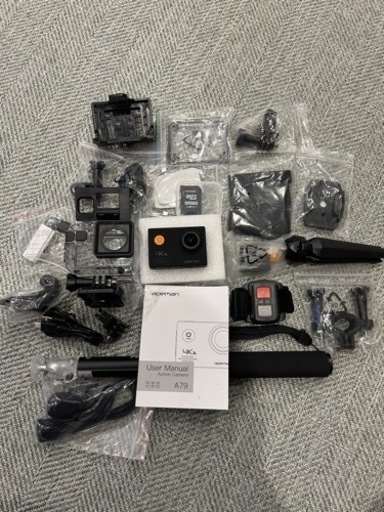 apeman A79 4K アクションカメラ 予備バッテリーあり