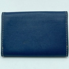 中古■名刺入れ■TRENDER LEATHER■紺色■の画像