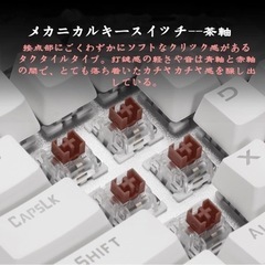 【決まりました】メカニカル式ゲーミングキーボード 茶軸の画像