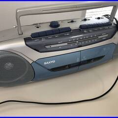 ▼0円あげます！【サンヨー　ラジカセ　U4-W32（L）　ダブル...