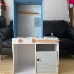 diyで作ったおままごとキッチン