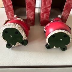 クリスマス　置物　ガーデニング　サンタ　スノーマンセットの画像