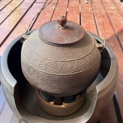 鉄ポットと電気こんろ