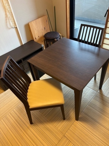 ダイニングテーブル&チェア2脚