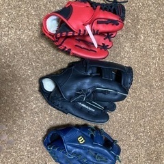 スポーツ 野球　グローブ3点