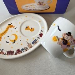 ダッフィー　シェリーメイ　ハロウィンプレートセットの画像