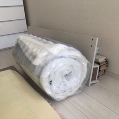新品ダブルローベッド マットレス付き