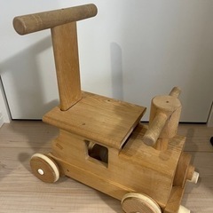 手押し車　木製汽車ポッポ