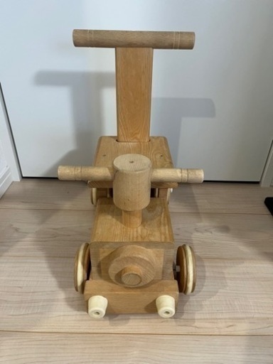 手押し車　木製汽車ポッポ