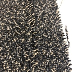 布地　ウール　裂き織り　ハンドメイド　リメイク材料の画像