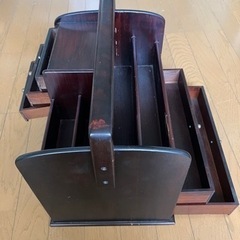 小物入れ、裁縫箱、の画像