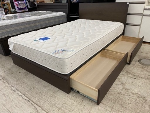 【愛品館 江戸川店】dream bed（ドリームベッド） 収納付きセミダブルベッド ID:153-018791-007