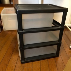 プラスチック引き出し収納(小)の画像