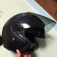 バイク　ヘルメットと交換シールド２種の画像
