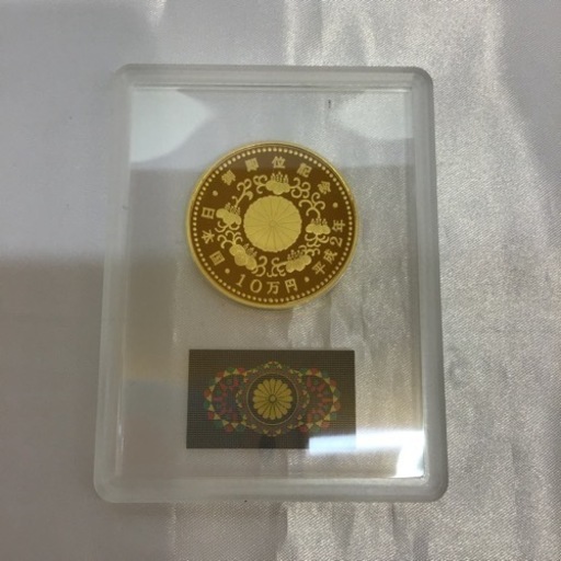 天皇陛下御即位記念１０万円金貨  30g  ②