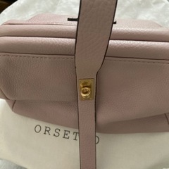 ORSETTOハンドバッグスモーキーピンクの画像