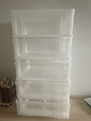 【決まりました】収納ケース 5段