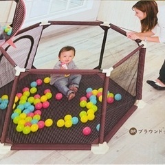 洗える ソフトベビーサークルの画像