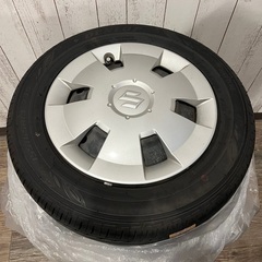 スズキ純正ホイールキャップ付き　タイヤ4本セット　155/65/13
