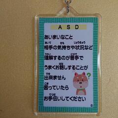 46 自閉スペクトラル症(ASD）キーホルダーの画像