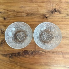 ガラス製 大皿2個セットの画像