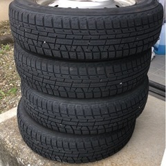 スタッドレスタイヤ+鉄ホイール 145/80 R13