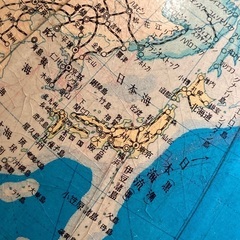 昭和レトロ 地球儀の画像