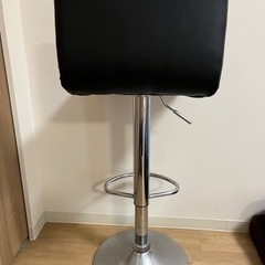 カウンターチェア ハイチェア ブラック 椅子 チェアの画像