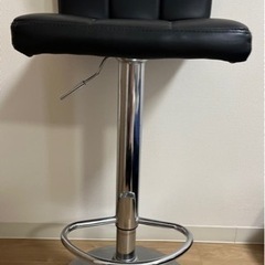 カウンターチェア ハイチェア ブラック 椅子 チェアの画像