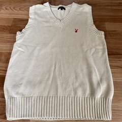 PLAY BOY ベスト　薄いベージュ色　Ｍサイズ