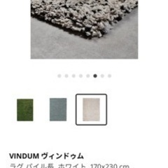 取引相手決定しました。　IKEAのカーペット　定価24,990円