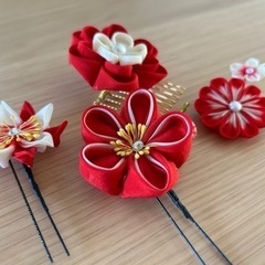 正絹　髪飾りの画像