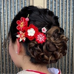 正絹　髪飾りの画像